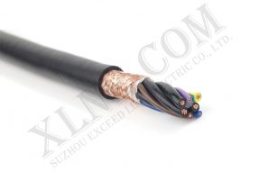 TRVVP 4X1.0+3X0.3 中度单护套屏蔽拖链电缆